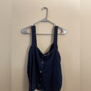 Dark blue top